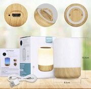 LAMPKA NOCNA LED DOTYKOWA ŚCIEMNIANA LAMPA STOŁOWA 8 KOLORÓW 3 TRYBY