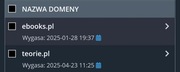 Sprzedam Domeny internetowe: teorie.pl, ebooks.pl