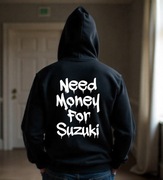 Męska Czarna Bluza M Need Money For Suzuki