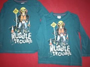 Bluzki r.122 bliźniaki, chłopcy plus sweter