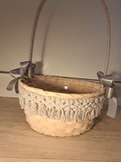 Koszyczek wielkanocny kosz wielkanoc makrama