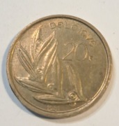 547. Moneta Belgia 20 franków 1981 rok  