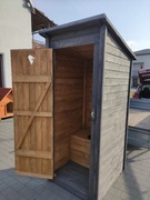 WC wychodek drewniany toaleta drewniana szalet kibel ubikacja