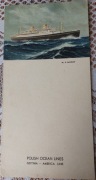 M.S. Batory - Menu Obiadowe z Wycieczki Letniej do Leningradu 25.07.1963 r