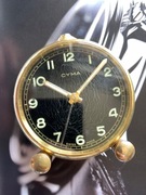 Zegarek budzik Cyma military look  sprawny 