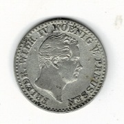 KRÓLESTWO PRUS  2 1/2 srebrnego grosza 1843 srebro FRYDERYK WILHELM IV stan