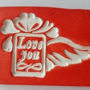 Magnes na walentynki prezent rękodzieło 