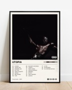 Plakat A3 42x30 Travis Scott - Utopia Y2K do pokoju