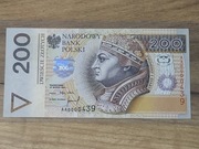 200 zł 1994 AA0000439 stan 1- 