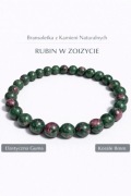 Bransoletka z Rubinu w Zoizycie