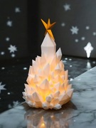 Lodowy Blask Świąt! Lampa Stołowa "Crystal Tree" - Kryształowa Choinka