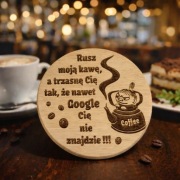 Unikalna Drewniana podkładka pod kubki filiżanki szklanki 