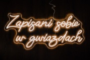 Neon Led Napis Zapisani sobie w gwiazdach Wesle