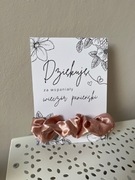 Podziękowanie podziękowania wieczór panieński frotka scrunchie gumka włosów