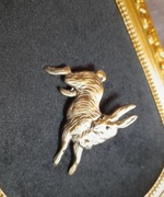 Broszka królik zając vintage