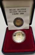 2 Euro Belgia 2009 - 10 Lat EMU  - PROOF