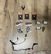 Wkręcane podpórki pod wędki+ podwieszane sygnalizatory brań