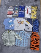 Paka ubranek dla chłopca 104cm zestaw bluzek