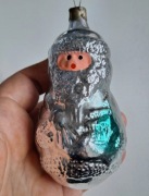 Bombka PRL stara kształtka na choinke 