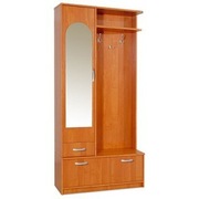 Szafka do przedpokoju z lustrem i wieszakami