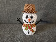 Duży Bałwan Origami Modułowe 3D