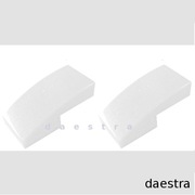 LEGO 11477 SKOS ZAOKRĄGLONY 2 x 1 x 2/3 biały - 2 szt