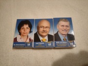 Zapałki kolekcjonerskie Czechy SNK ED kampania wyborcza 2000r, 3 szt.