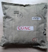 Poduszka loft Canvas brezent wojskowy 50x50cm khaki