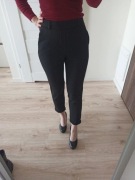Czarne eleganckie spodnie z materiału chinosy Vero Moda XS, S