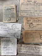 Zbiór starych kwitów pocztowych PRL