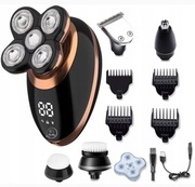 GOLARKA MĘSKA MASZYNKA ELEKTRYCZNA DO GOLENIA GŁOWY BRODY TRYMER 5W1 HEELLY