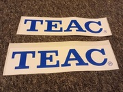naklejka TEAC  logo wzmacniacz / deck cena za 1 sztukę  