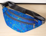 Saszetka biodrowa /GLRSBUTY/ wodoodporna nerka sportowa/Niebieski Kamuflaż