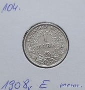 8 szt 1 Marka Cesarstwo niemieckie 