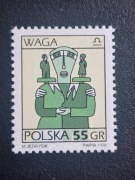 3449 ** Znaki zodiaku waga forma grawerowana gwar. - 1996r.
