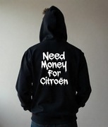 Męska Czarna Bluza M Need Money For Citroen