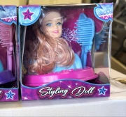 Głowa lalki barbie do stylizacji włosów