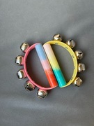 Janczary drewniane grzechotka dzwoneczki do ręki