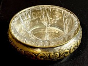 ENERET ASTRAL  XIX w.z kryształem.Srebrzona ,SECESJA.Antyk.