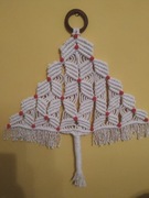 Makrama w kształcie choinki