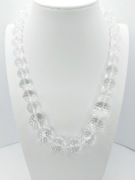 Królewski Naszyjnik: Kryształ Górski Fasetowany – Lodowy Blask (50 cm)