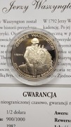 USA 1/2 , Pół Dolara 1982 Jerzy Waszyngton srebro certyfikat 