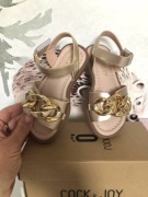 Sandałki dziewczęce złote 26