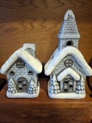 DOMEK DOMKI ŚWIATECZNE 2SZT ŚNIEG NA T-LIGHT JAK HOME&YOU