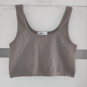 New yorker FB sister prążkowany krótki crop top L