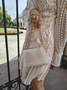 Elegancka torebka ze szklanych kryształków 