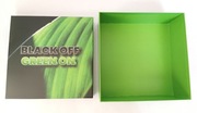Pudełko ozdobne na prezent box Zielone z pokrywką Black off Green on