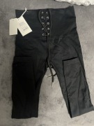 Legginsy czarne wiązane S/M