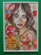 Akwarelowy portret kobiety 