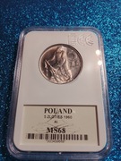 5 ZŁ RYBAK 1960 GCN MS68 